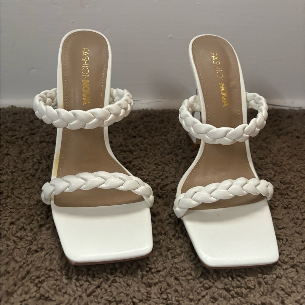 Brand new white heels